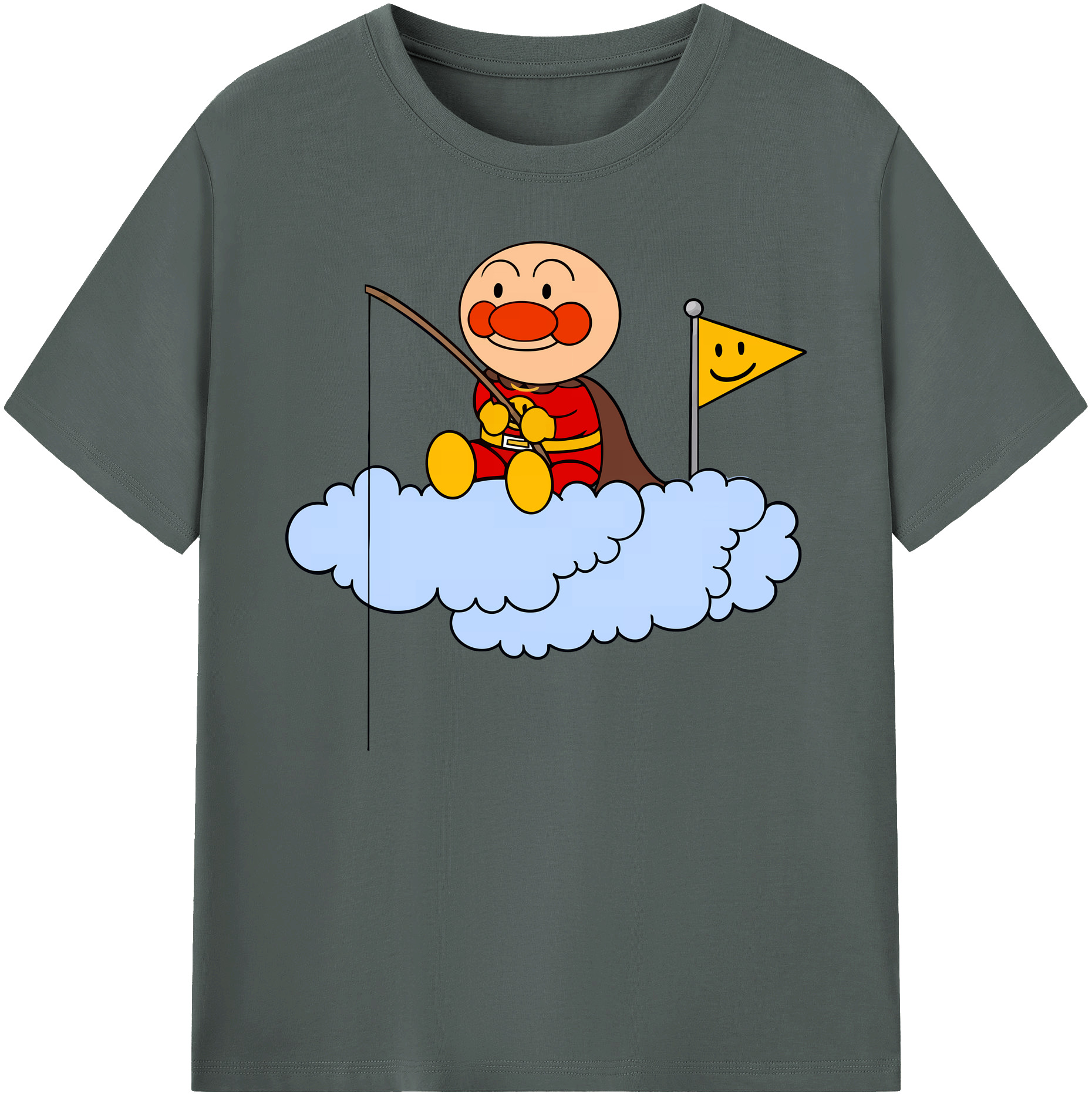 （画像用） アンパンマン Anpanman 綿100％ メンズ半袖Tシャツ｜肌触りやわらか＆通気性